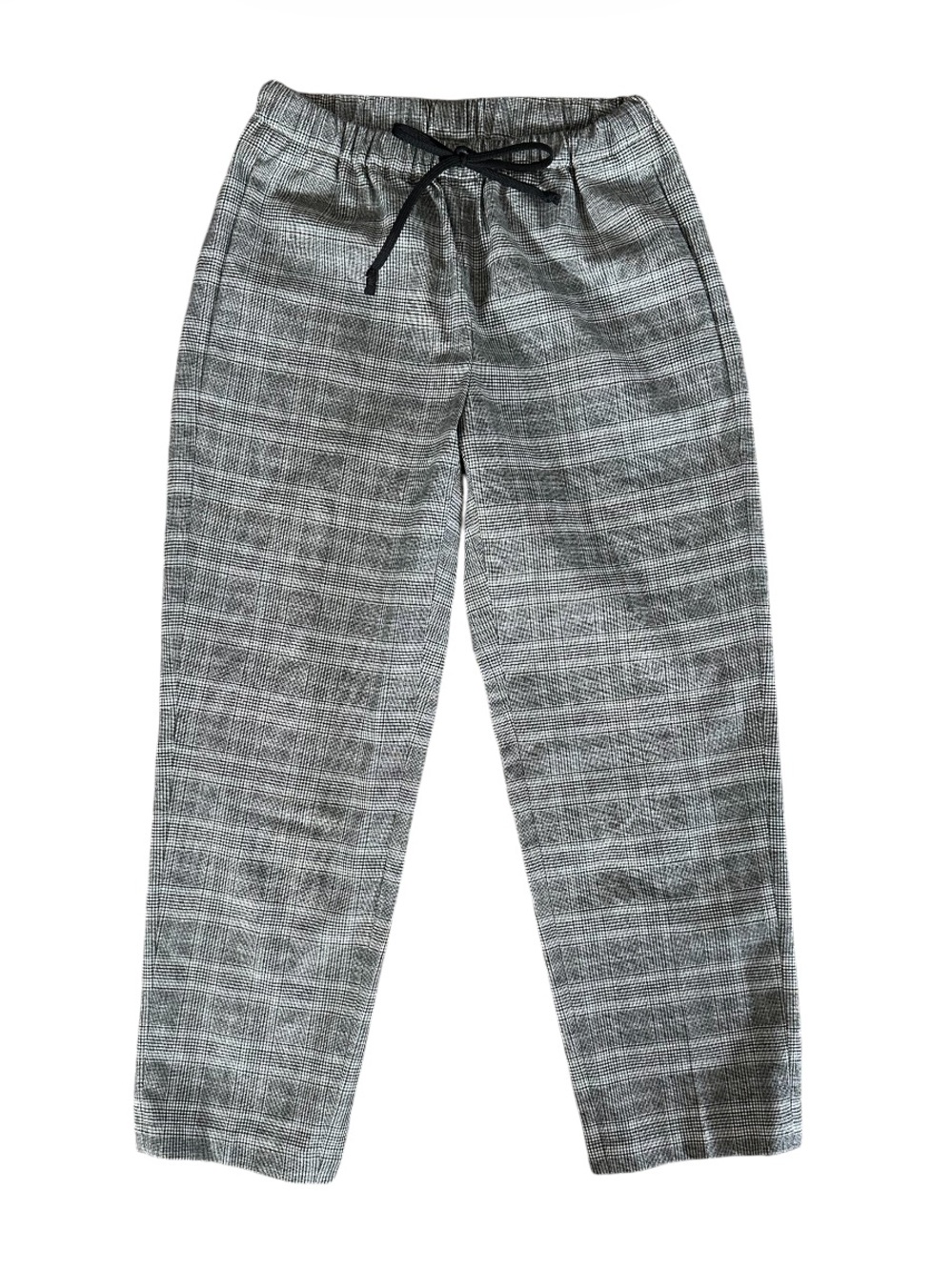 Babaton Aritzia Gray Plaid Drawstring Pants